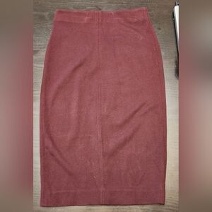 Wilfred Burgundy Pencil Skirt Xs
